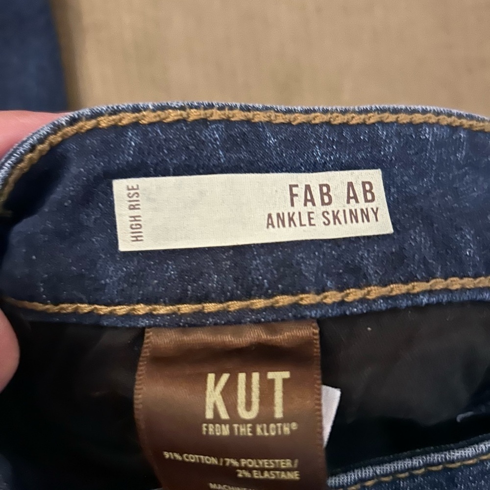 Kut From The Kloth Fab Ab Ankle Skinny Jeans Sz 8L EUC! - Picture 10 of 11